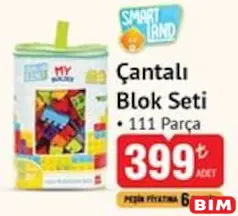 SMARTLAND ÇANTALI BLOK SETİ 111 PARÇA indirimli fiyat SMARTLAND ÇANTALI BLOK SETİ 111 PARÇA fiyat ve kampanya bilgisi